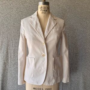 Equipment Women’s Textured White Blazer